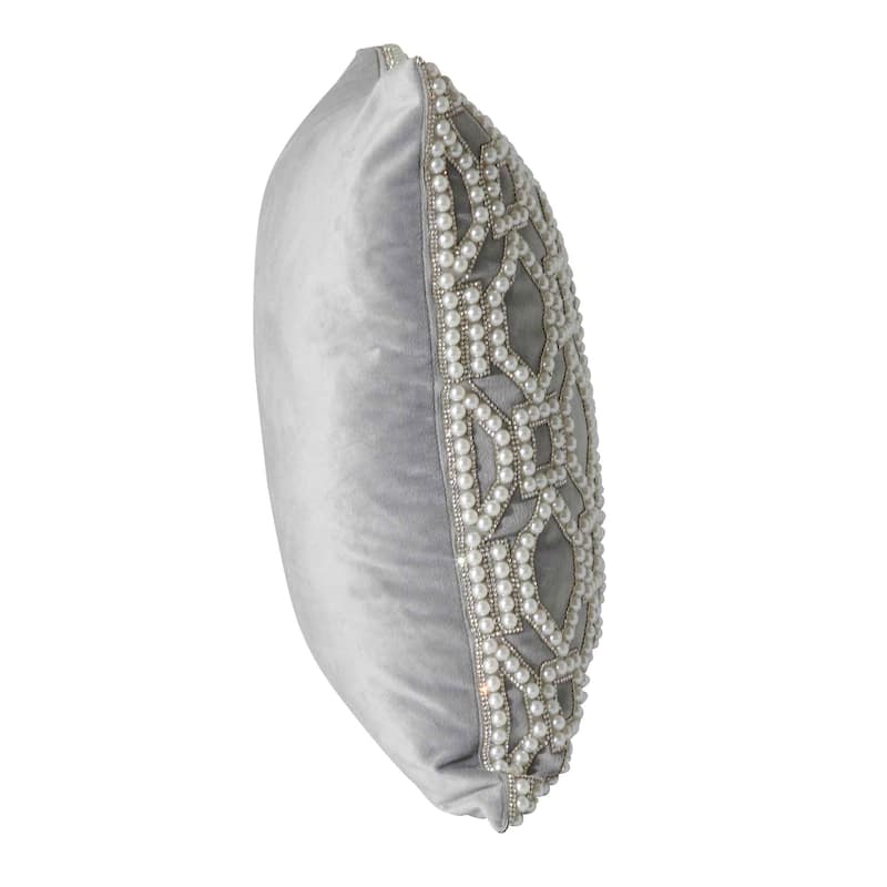 Sparkles Home Pearl Lattice Pillow