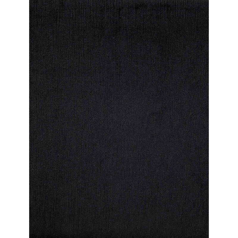 Black Finish 1pc Wingback Button Tufted Royal Bed