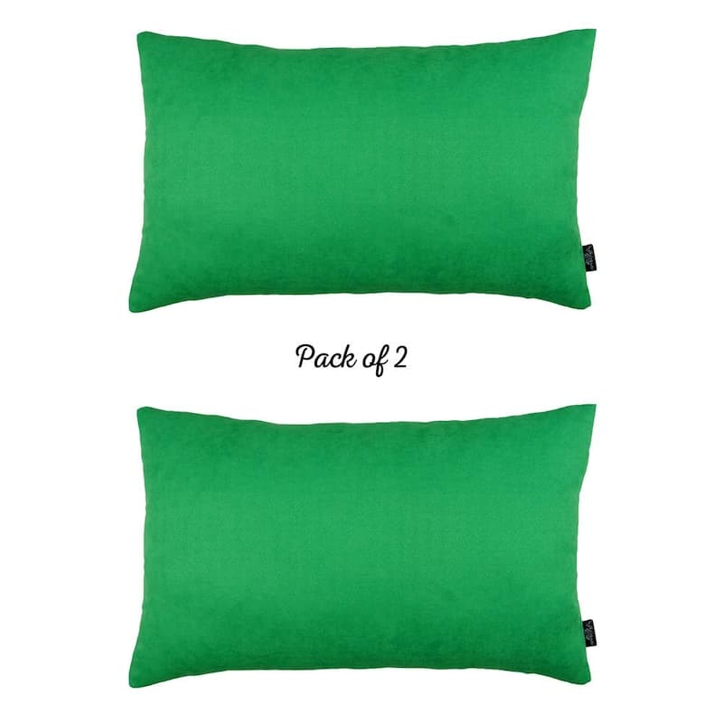 Honey Set of 2 Decorative Throw Pillow Cover Solid Color Lumbar