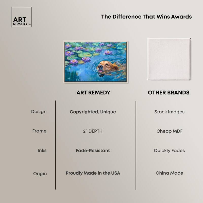 Watery Wag II Canvas by Art Remedy