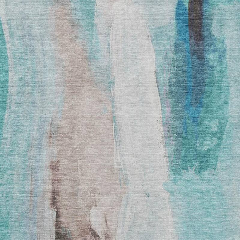 HomeRoots Abstract Transitional Rectangle Outdoor Rug