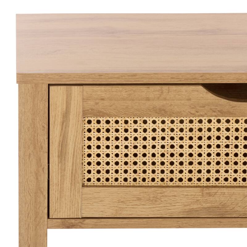 SAFAVIEH Home Seeley 2-Drawer Console Table - 47"W x 14"D x 32"H