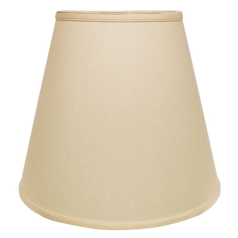 HomeRoots 18" Parchment Biege Empire Linen Lampshade - 18