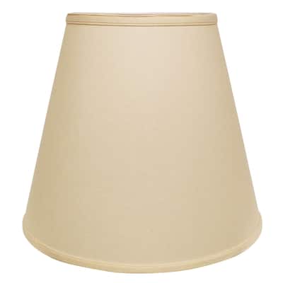 HomeRoots 18" Parchment Biege Empire Linen Lampshade - 18