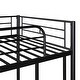 preview thumbnail 8 of 17, Black Twin over Twin Size Metal Bunk Bed With Trundle, Can be Divided into Two Beds