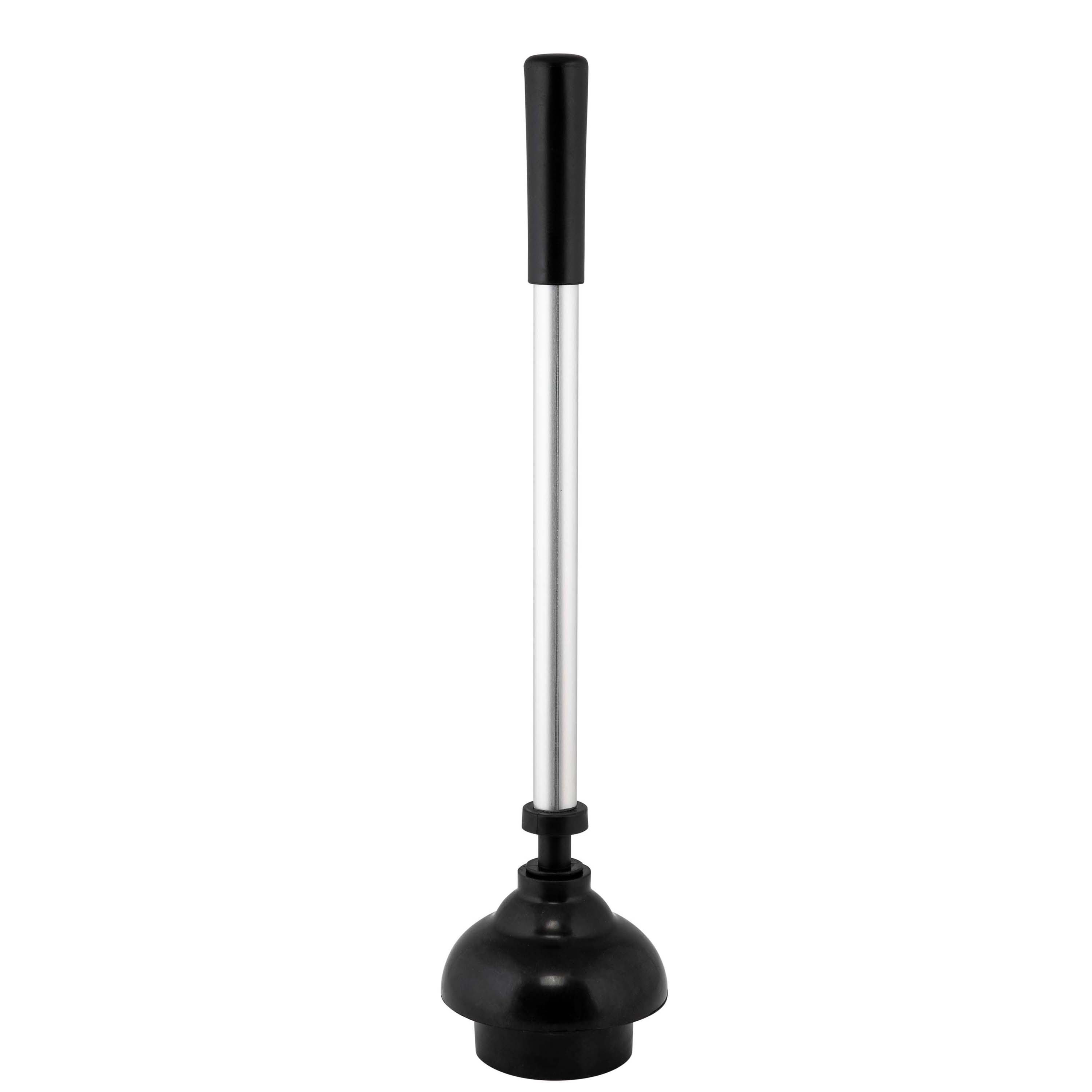 Bath Bliss 2 in 1 Toilet Brush and Plunger Set in Stainless Steel