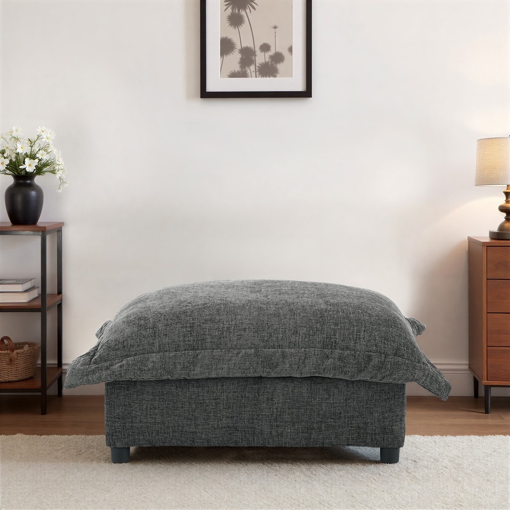 Double Layer Cushion Comfy Cloud Modular Sectional Sofa Couch Ottoman