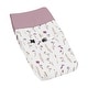 preview thumbnail 1 of 4, Sweet Jojo Designs Boho Floral Garden Flower Girl Changing Pad Cover Purple Watercolor Bohemian Farmhouse Vintage Shabby Chic