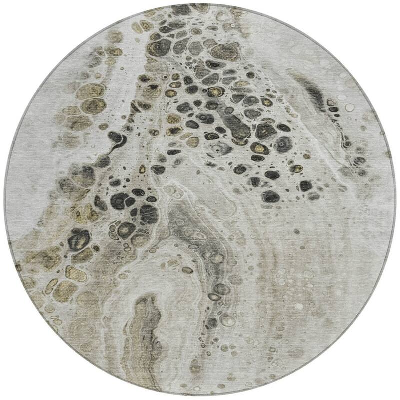 HomeRoots Abstract Transitional Rectangle Outdoor Rug