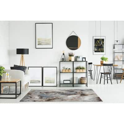 Marina Collection Abstract Multicolor Area Rug
