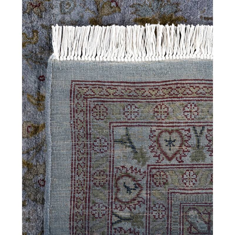 Overdyed One-of-a-Kind Hand-Knotted Area Rug - Gray - 9' 2" x 9' 5"