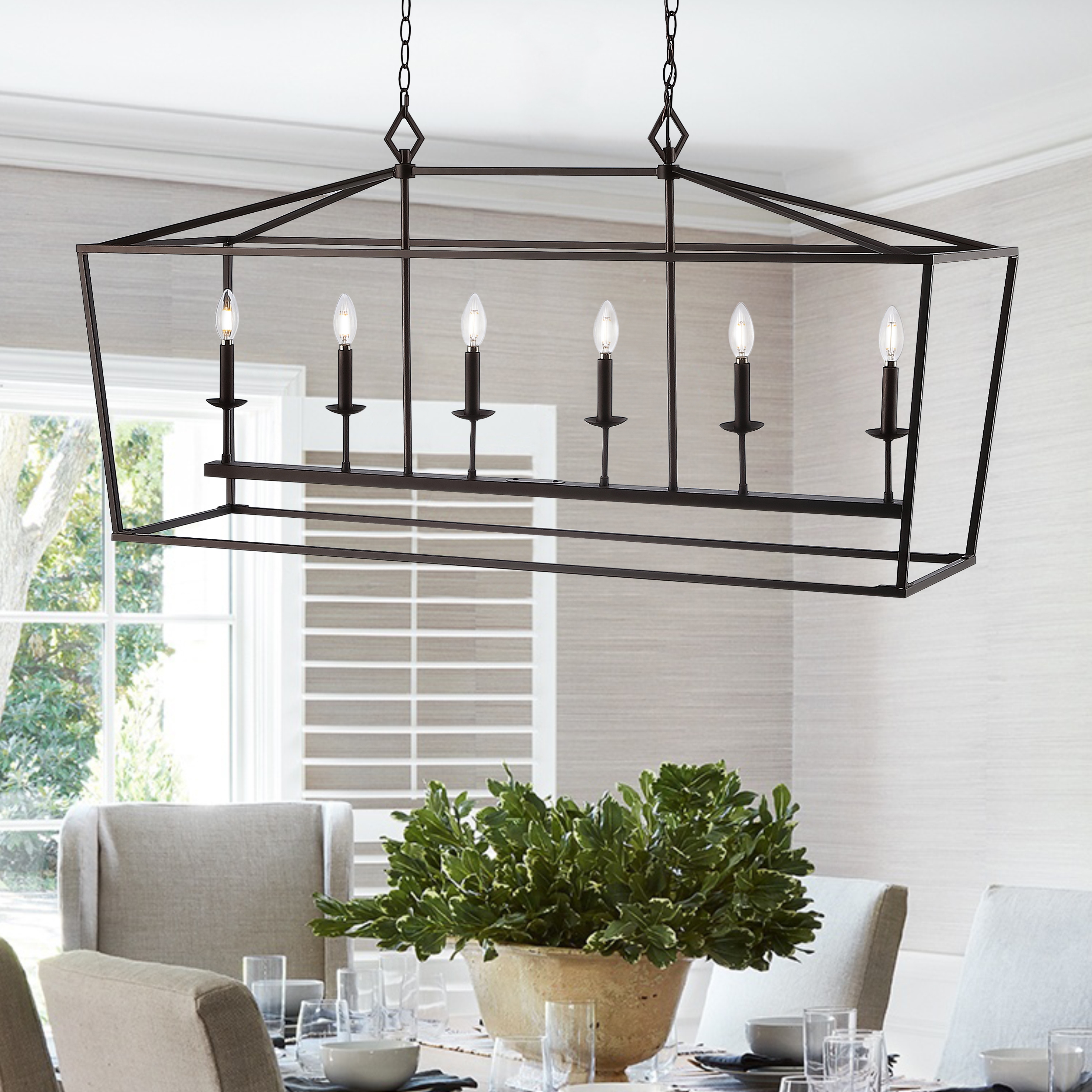 AAA - Aguero1010 SAFAVIEH Lighting Anta 6-light Pendant - 49