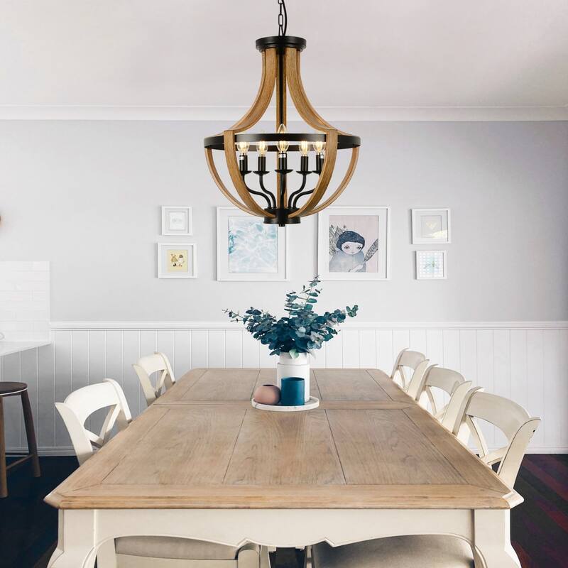 Modern Metal 5-light Candle Chandeliers Light Fixture