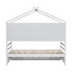 preview thumbnail 28 of 32, House Bed with Shelves,Roof Frame and Under Bed Storage Unit,Twin/Full Size