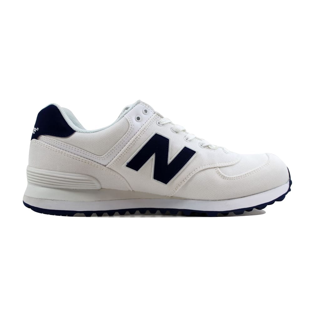 new balance 574 white with blue