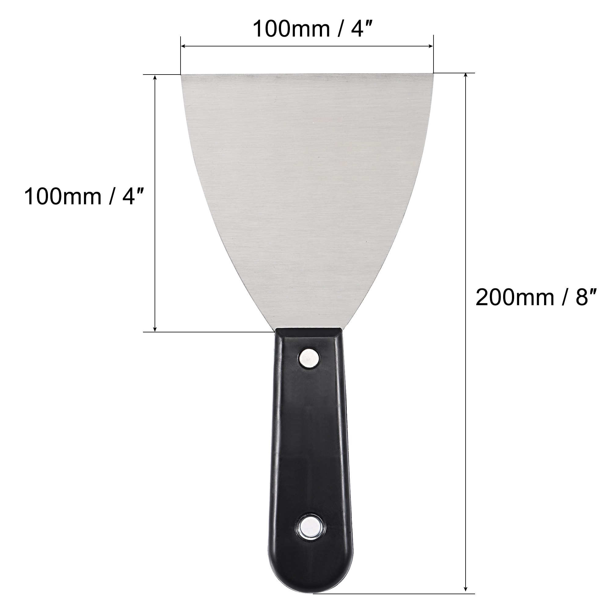 Putty Scraper Spatula Drywall Repair Spreader - Black