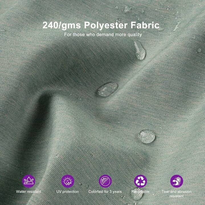 PURPLE LEAF Luxurious Design Square Patio Cantilever Umbrellas with Base UV50+ Fade Resistant