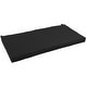 preview thumbnail 1 of 0, Twill Indoor Bench/Loveseat Cushion (40-, 42-, or 45-inches wide) 40" wide - Black
