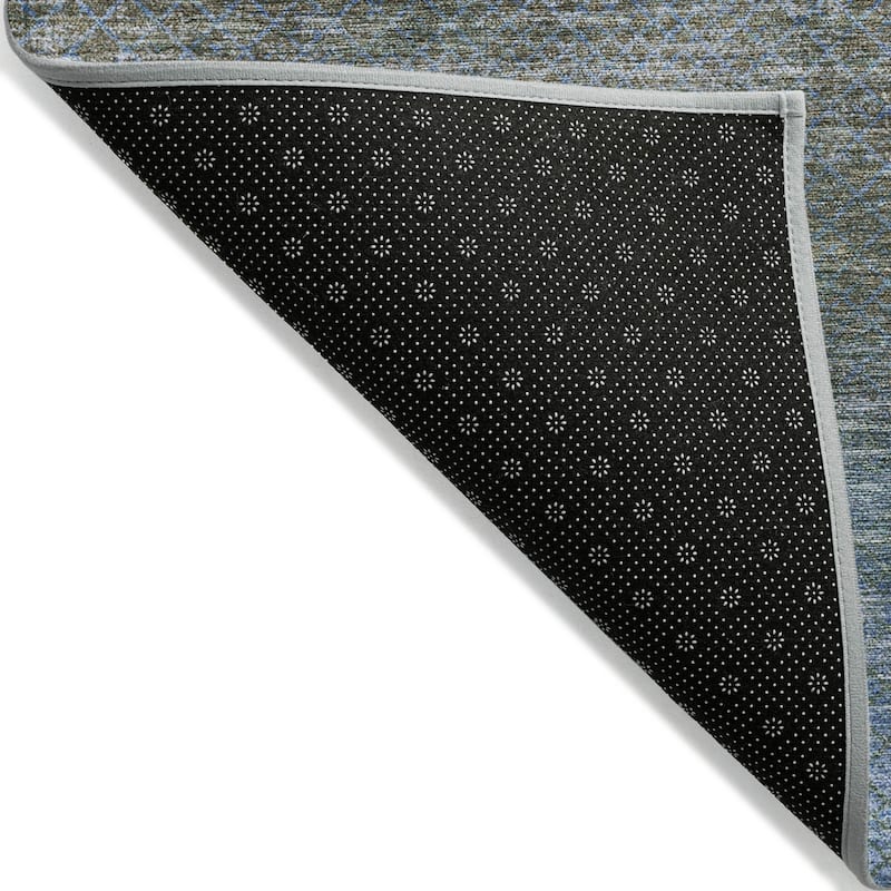 HomeRoots Geometric Transitional Rectangle Outdoor Rug