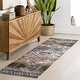 preview thumbnail 9 of 8, Nuloom Layana SplashGuard Geometric Machine Washable Area Rug 2' 6" x 10' - Rust - Runner
