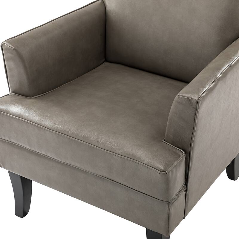 Nileus Contemporary and Classic Polyester Accent Chair with Solid Wooden Legs by HULALA HOME