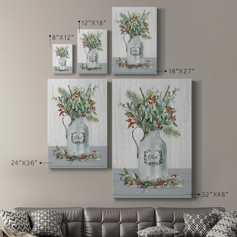 Farmhouse Christmas Noel Premium Gallery Wrapped Canvas - Ready to Hang