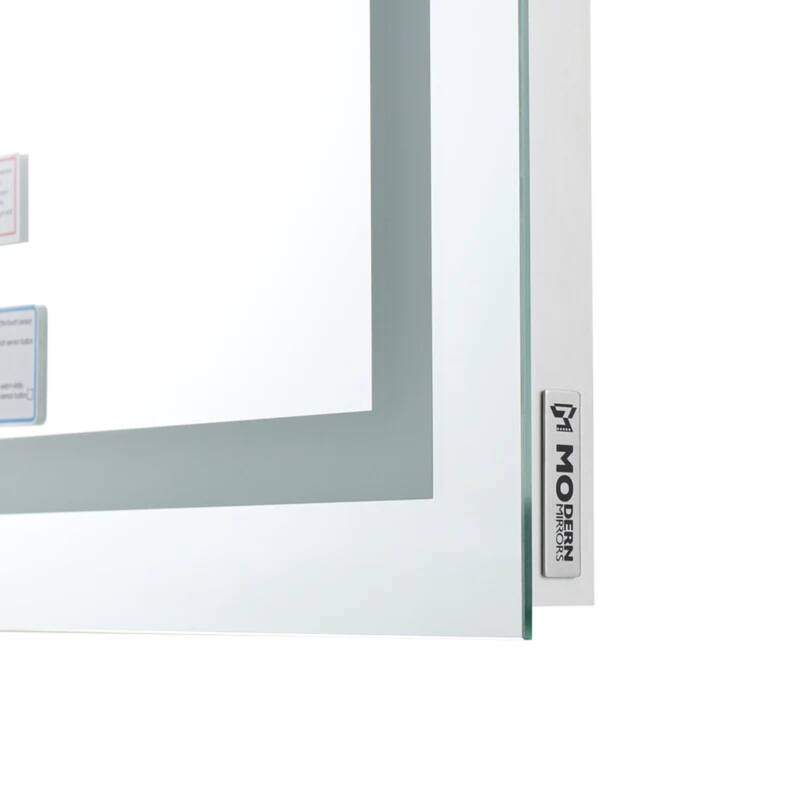 Modern Mirrors Zenith Wall Mounted Lighted Bathroom Mirror with Defogger, Touch Control LED Bathroom Vanity Mirrors