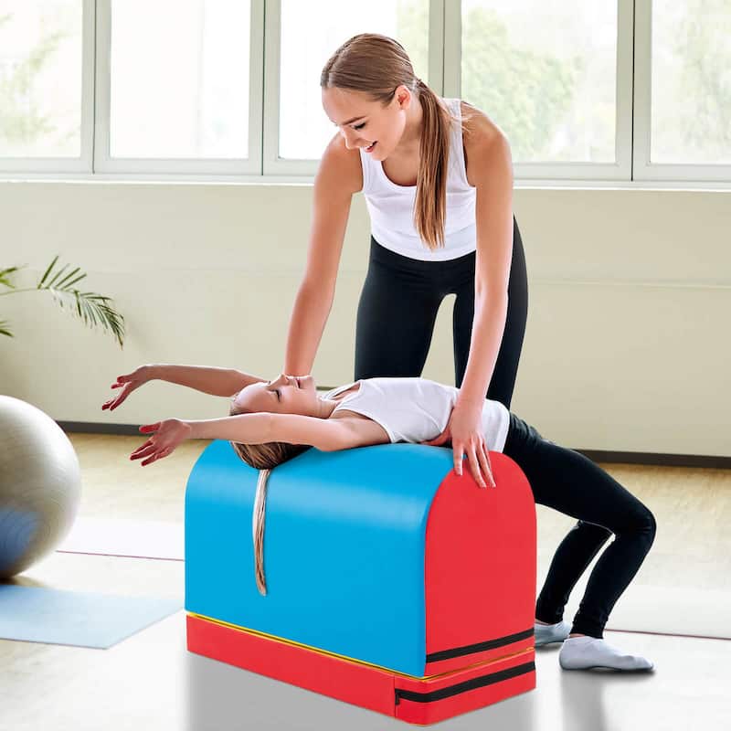 Costway Mailbox Tumbling Mat Gymnastics Vaulting Box with Detachable - See Details