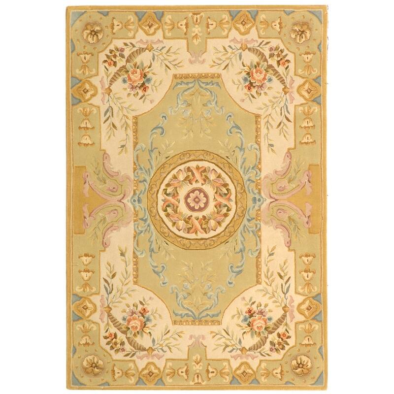 SAFAVIEH Handmade French Tapis Trista Shabby Chic Oriental Wool Rug