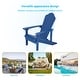 preview thumbnail 6 of 60, BONOSUKI Patio Adirondack Chairs Weather-resistant(Set of 2)