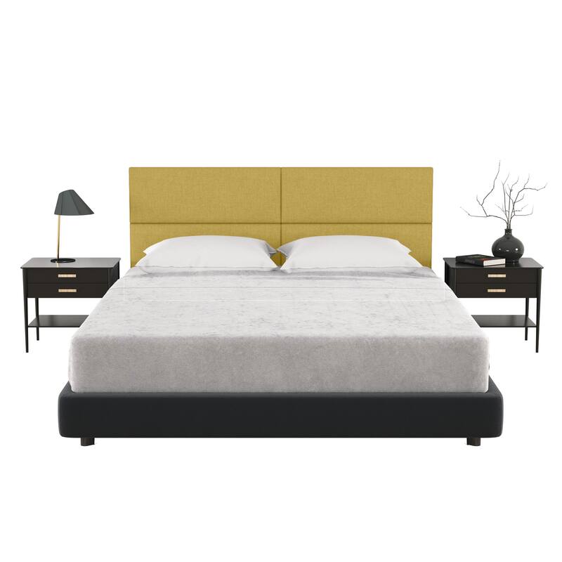 Jaxx Panelist Modern Padded Headboard - Set of 4 Wall Mounted Panels