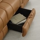 preview thumbnail 56 of 82, Spruce & Spring Genuine Leather Power Reclining Sofa with Optional Console & Flip-Down Table