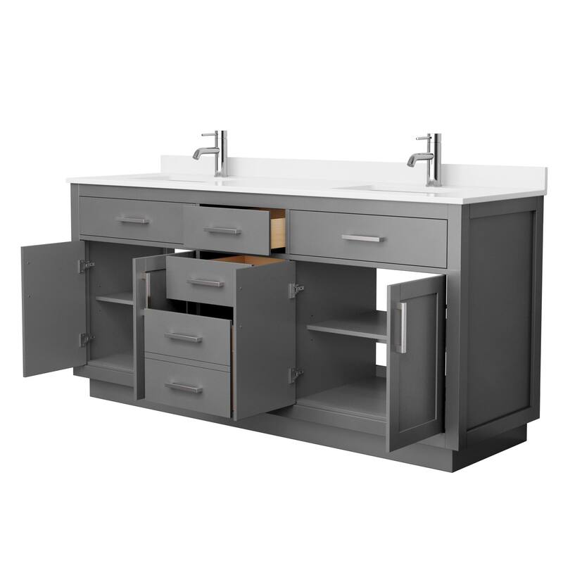 Wyndham Collection WCG262672D-QTZ-UNSMXX Beckett TK 72" Free Standing