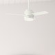 preview thumbnail 1 of 15, Hunter 44" Gilmour Outdoor Ceiling Fan with LED Light, Handheld Remote, Damp-Rated - Transitional, Contemporary Matte White