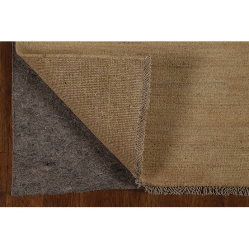 Contemporary Gabbeh Oriental Area Rug Hand-Knotted Solid Wool Carpet - 4'3" x 6'7"