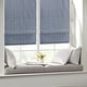 preview thumbnail 42 of 97, Madison Park Colm Basketweave Room Darkening Cordless Roman Shade