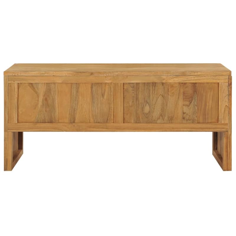 vidaXL TV Stand 39.4"x13.8"x17.7" Solid Wood Teak