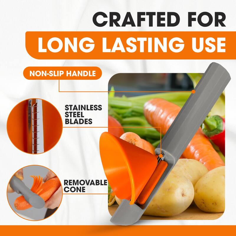 Cheer Collection Vegetable Peeler and Spiralizer