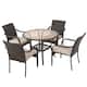 San Pico Wicker Outdoor 5-piece Dining Set by Christopher Knight Home
