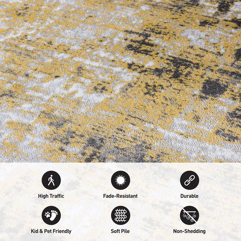 Modern Abstract Reflections Area Rug