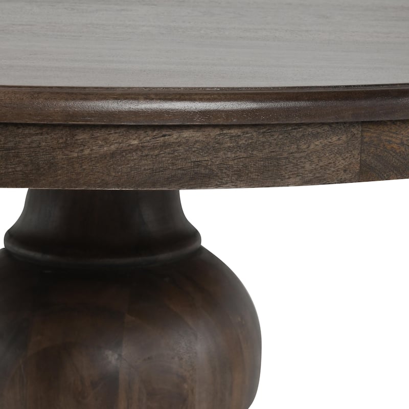 Classic Home Brookside 60" Round Dining Table in Cocoa Brown - 60Wx60Dx30H