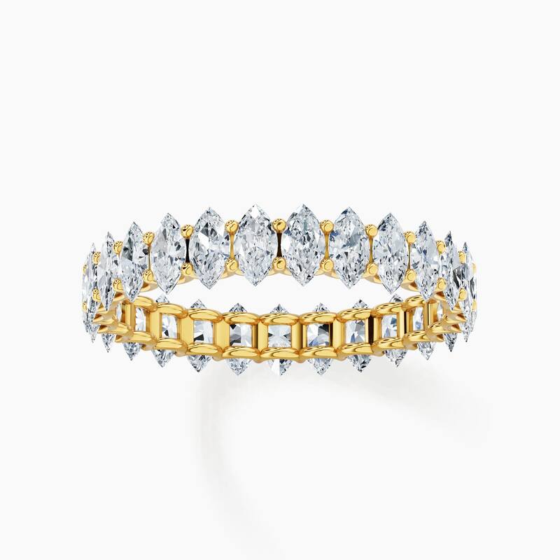 Auriya 14k Gold Marquise North-South Lab Grown Diamond Eternity Band 2.70 - 11.25 ct. tw. (F-G, VS)