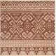preview thumbnail 65 of 121, SAFAVIEH Adirondack Dixie Rustic Boho Rug 4' Square - Camel/Chocolate - Square