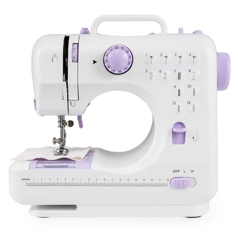 Costway Sewing Machine for Beginners Mini Sewing Machine with 12 - Thread Cutter - Electronic - overstock.com/bedbathandbeyond.com
