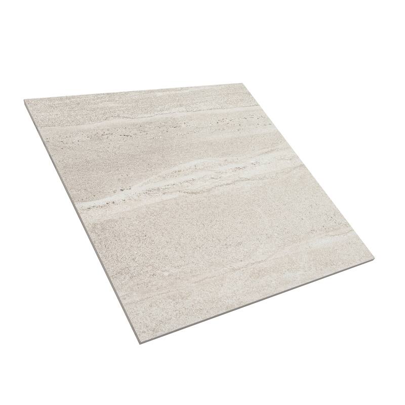 Arenza 24x24 Warm Beige Porcelain Large Format Stone-look Wall and Floor Tile (11.63 sq ft/case) - 3 Pack