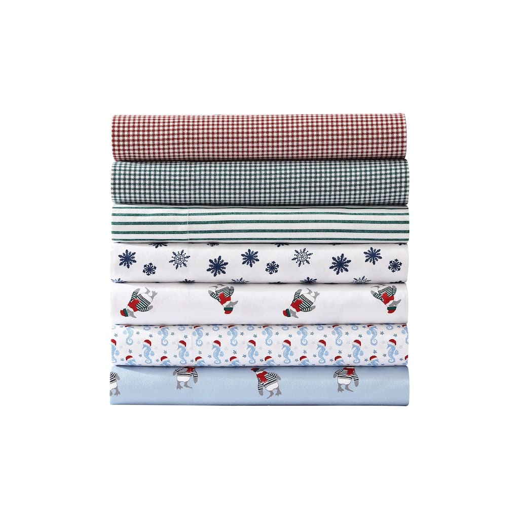Nautica Cozy Brushed Flannel Printed Sheet Sets