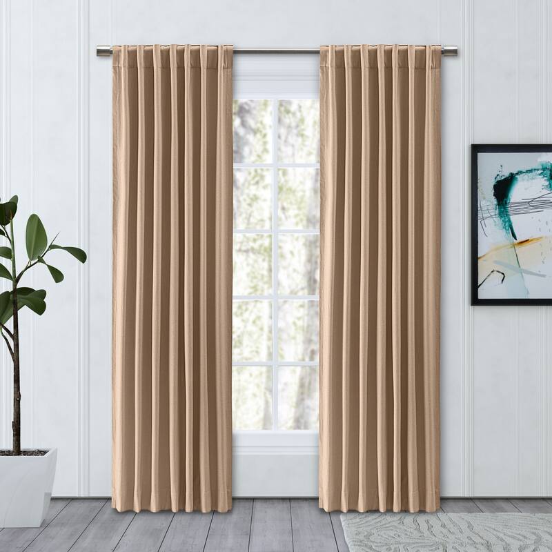 Chevron Recycled Cotton Rod Pocket W Back Tab Panel