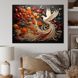 Designart "Christianity Pentecost Fire" Spiritual Wall Art Living Room
