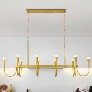 Modern Farmhouse Linear Chandelier Dining Room Light Fixtures