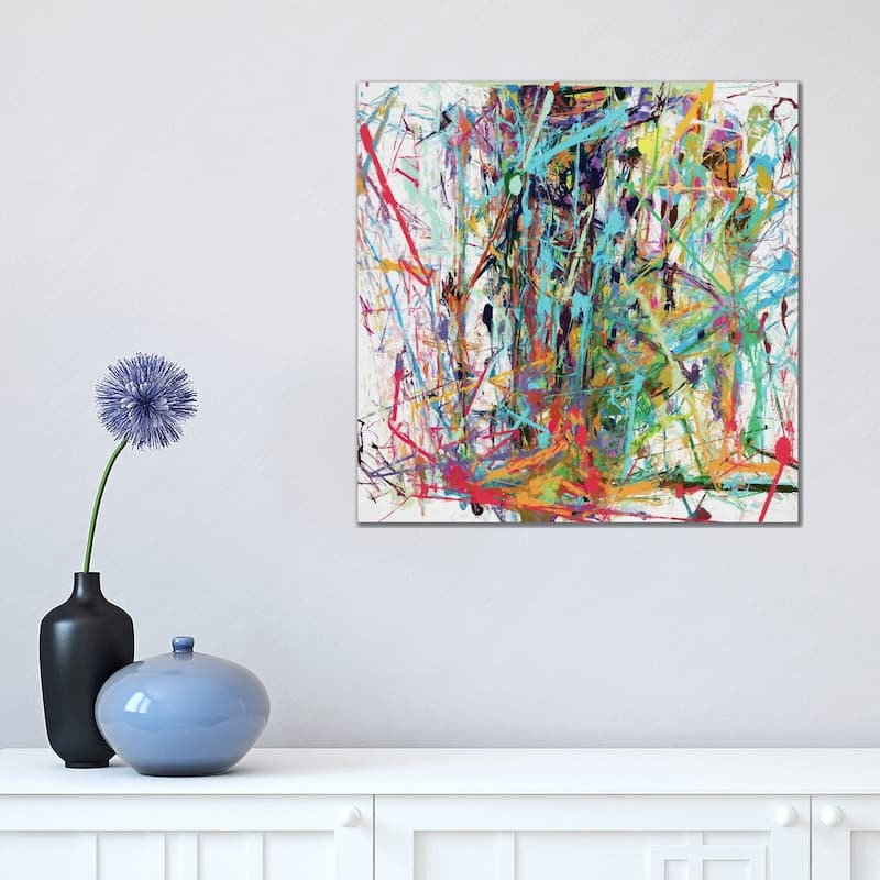 iCanvas "Pollock Wink IX" by Angel Estevez Canvas Print - 18x18x1.5
